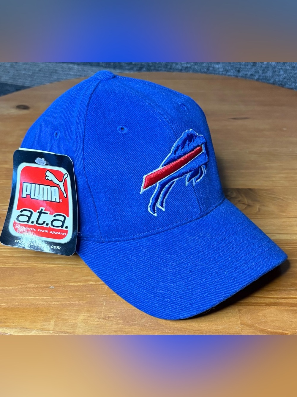 Vintage Y2K Deadstock with Tags Puma Buffalo Bills NFL Strapback Hat OSFA